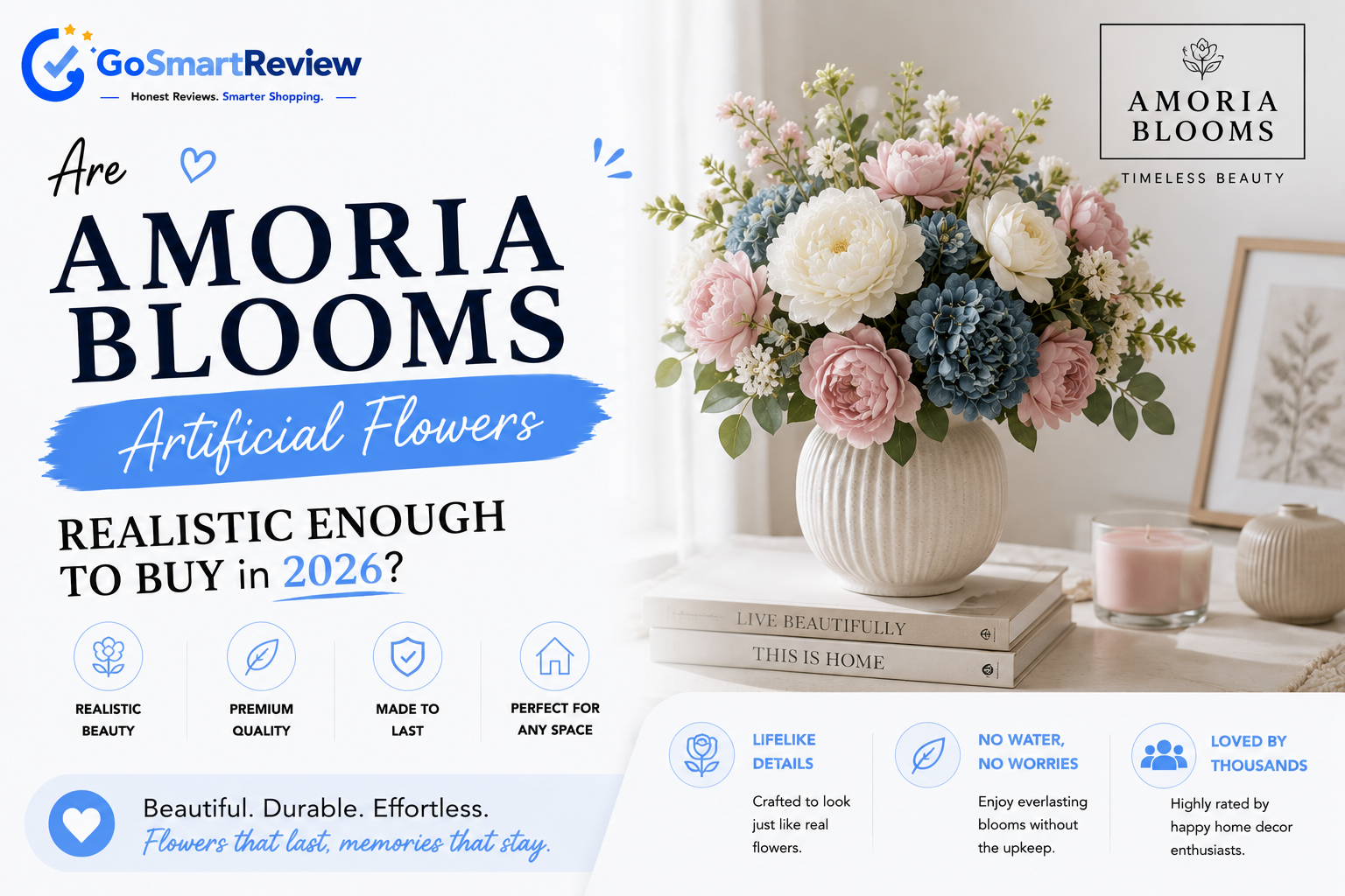 Are Amoria Bloom's artificial flowers realistic enough to buy?
