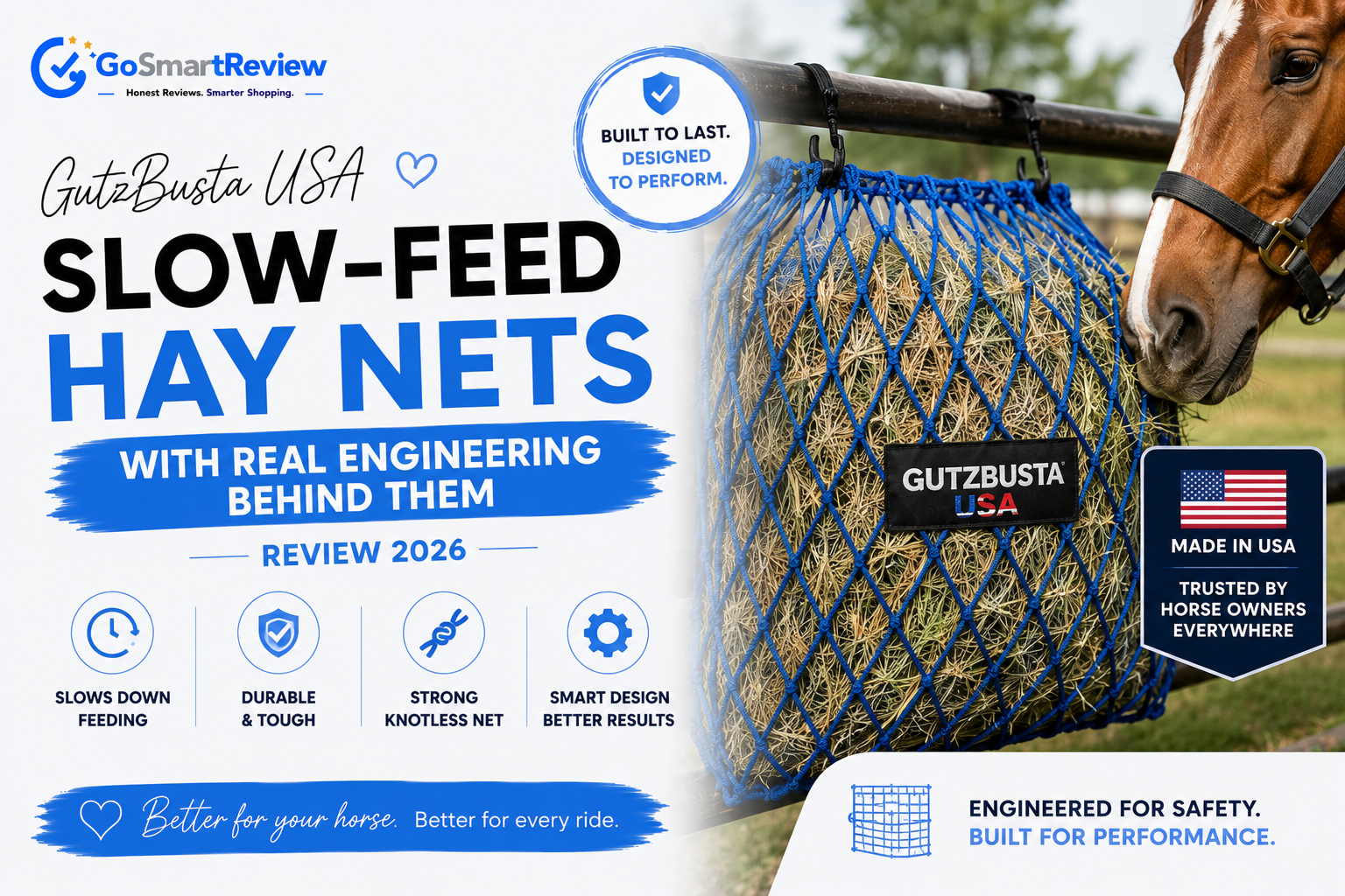 Gutzbusta USA Review — Slow Feed Hay Nets with Real Engineering Behind Them