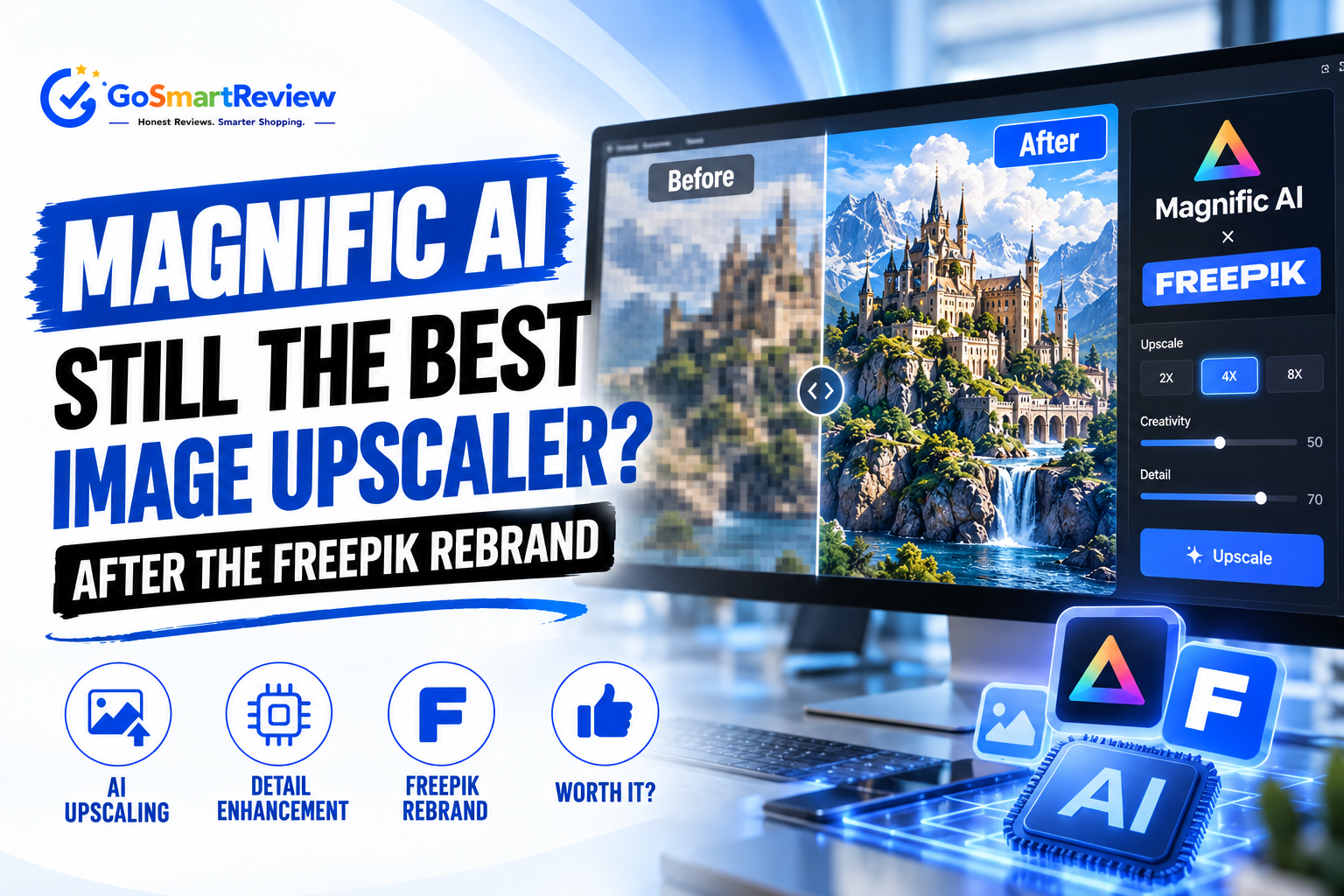 Is Magnific still the best AI image upscaler after the Freepik rebrand?