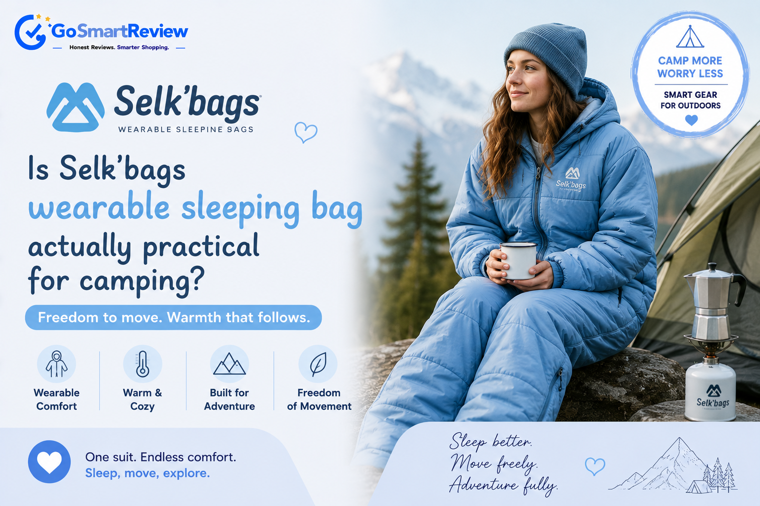 Is Selk'bag's wearable sleeping bag actually practical for camping?