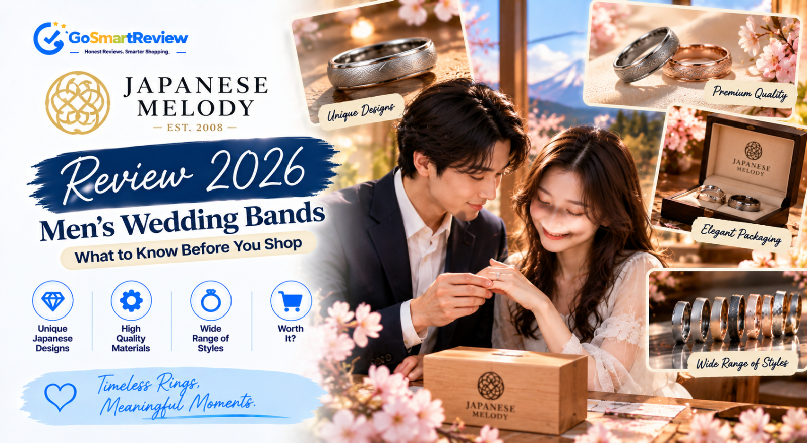 Japanese Melody Review: Unique Men's Wedding Bands Inspired by Japanese Craft
