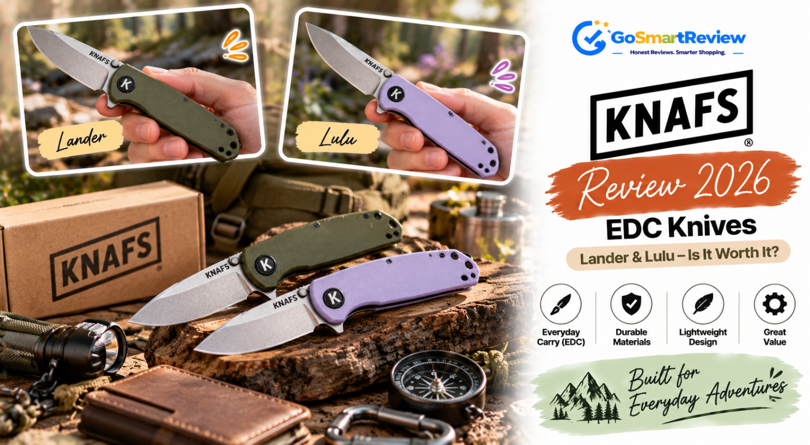 Knafs Review: Are Lander and Lulu EDC Knives Worth the Price?