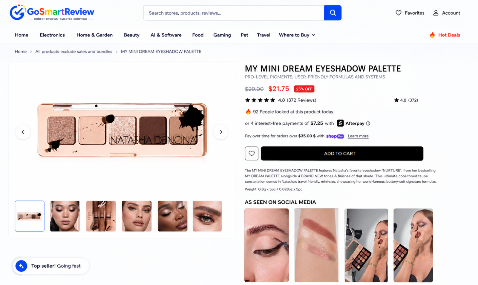 MY MINI DREAM EYESHADOW PALETTE Pro-Level Pigments, User-Friendly Formulas and Systems by Natasha's