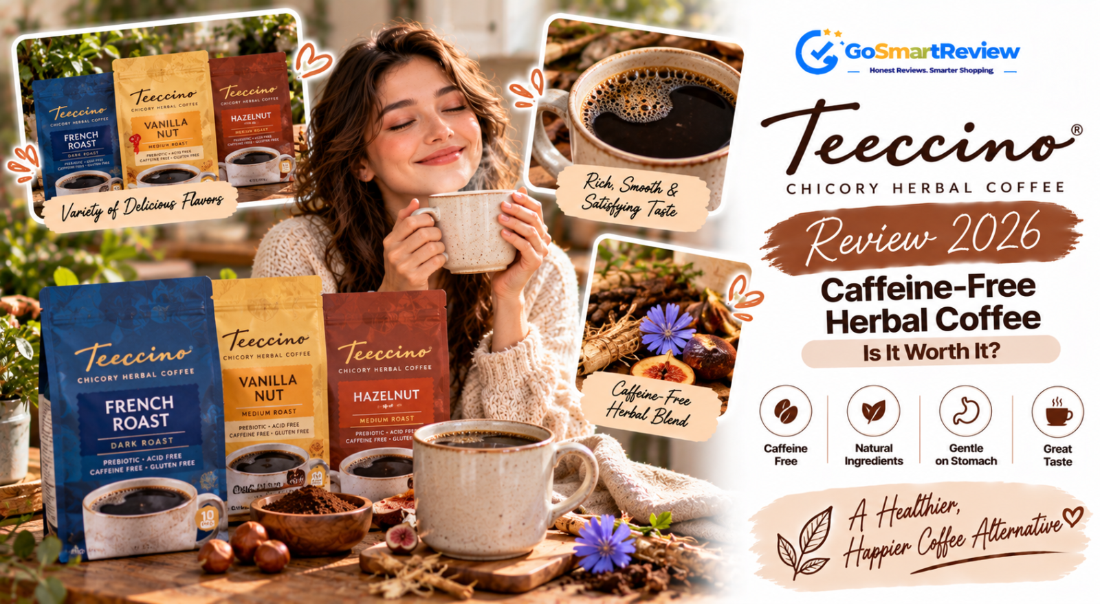 Teeccino Review: Is This Caffeine-Free Herbal Coffee a Good Coffee Alternative?