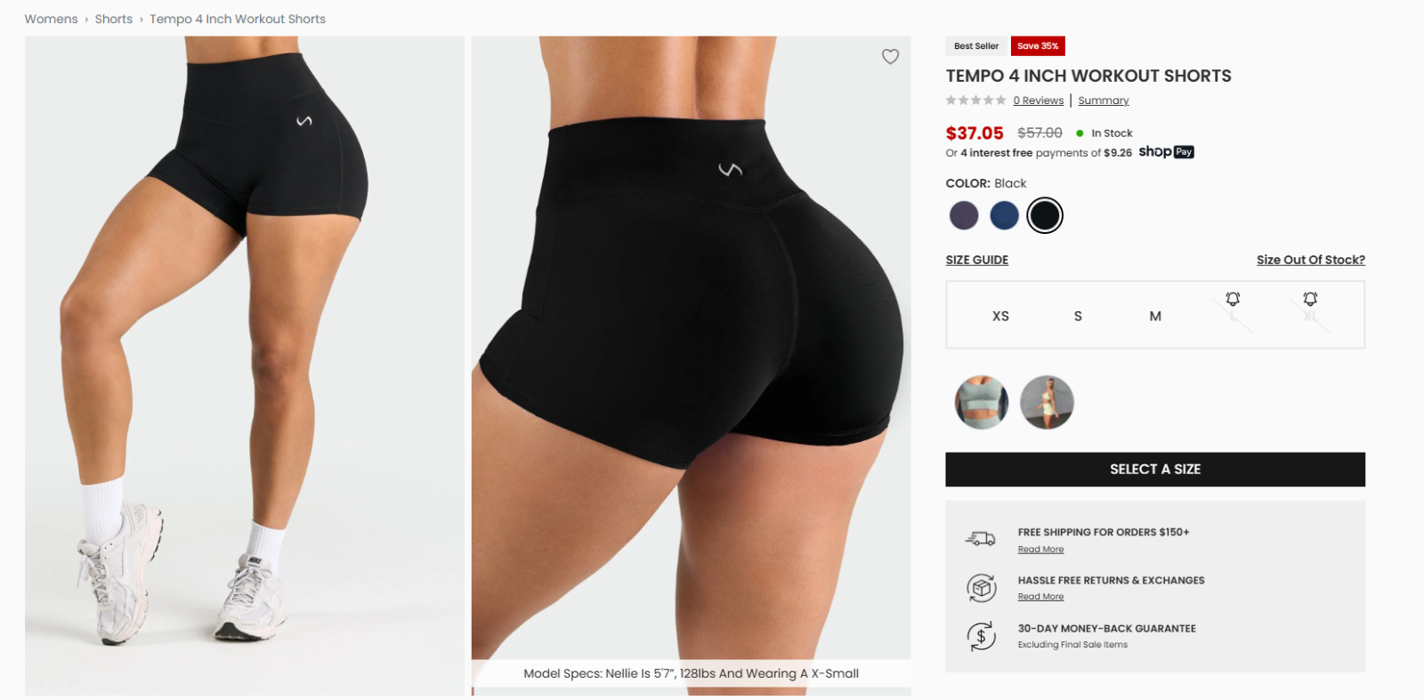 Tempo 4 Inch Workout Shorts by TLF Apparel