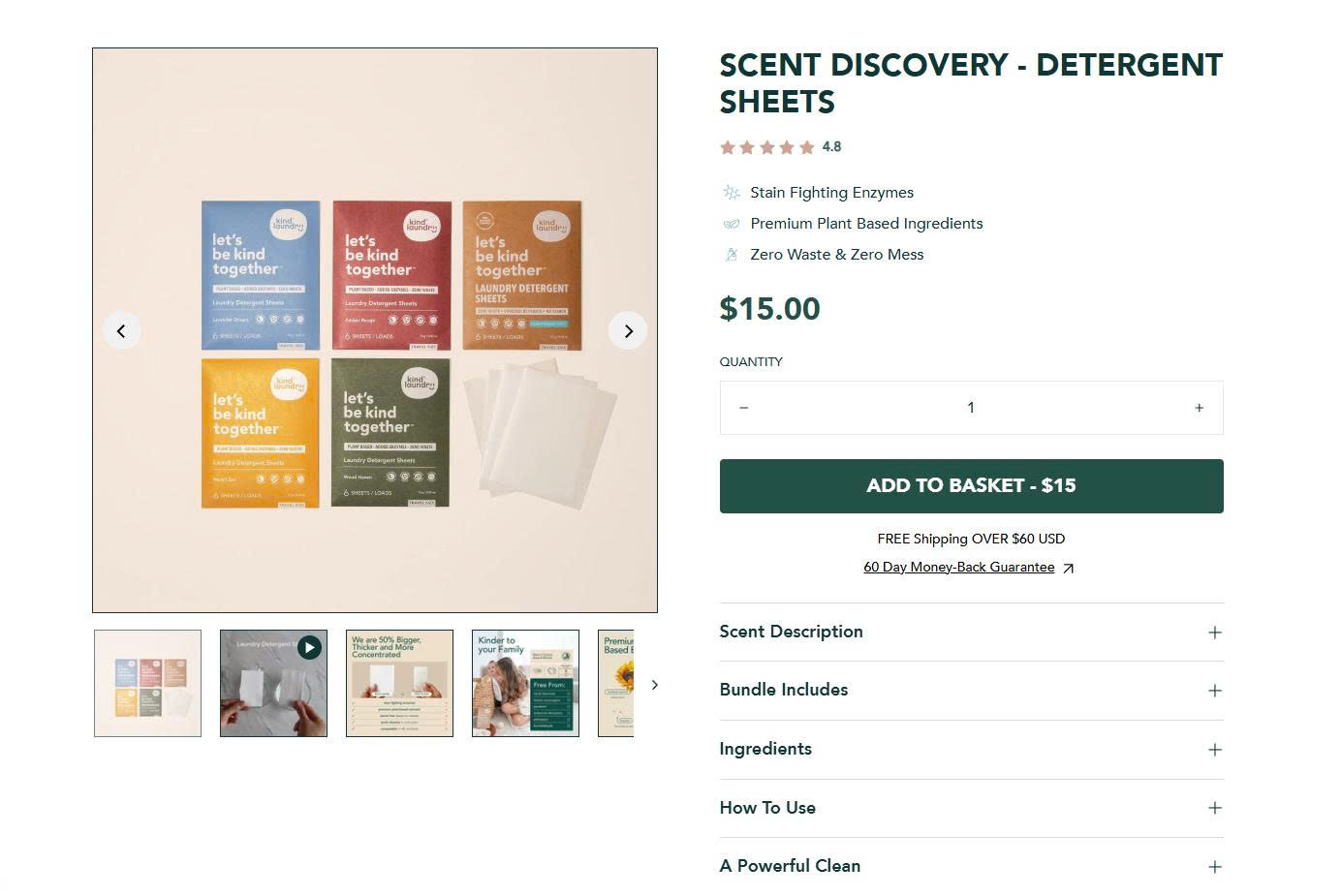 Laundry Detergent Sheets